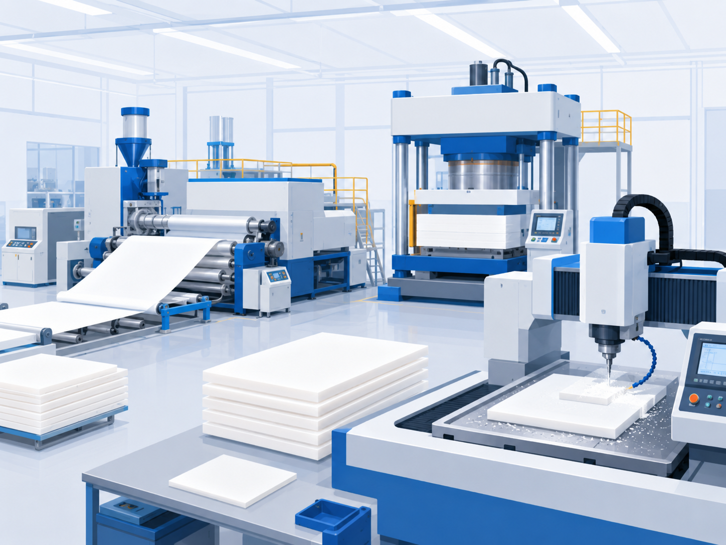 UHMWPE sheet factory production equipment