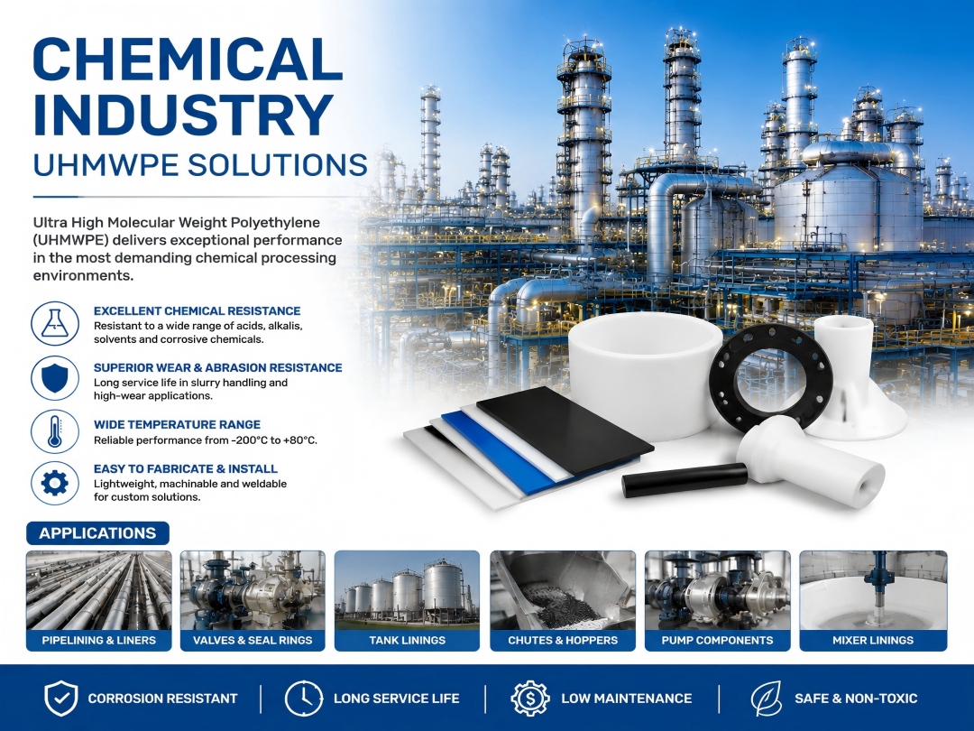 UHMWPE liner used in chemical processing equipment
